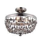 Sf312pn Murray Nickel Light 3 Semi-flush T--336 Fixture Ceiling Malia Feiss
