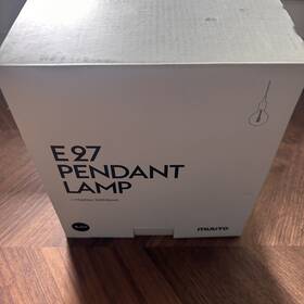 Me27pdlp Muuto Me27pdlp/blue 13374 E27 Pendant Lamp In Black Brand New