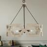 Mvjiybhd1356326 Lnc Chandelier Wood Indoor Dimmable Cage Drum Pendant 0630128029517