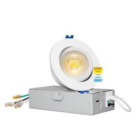 Mw-gd036w-5cct Mw 3 Inch Led Gimbal Downlight Rotatable Recessed Lights With Jun