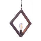 N-a Homeroots Lighting Ceiling Lamp Distressed Black Metal Lights 689211841222