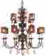 N6079-194 Metropolitan Sanguesa Patina 14 Light Crystal Chandelier Am-f-875
