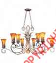 N6525-468 Light Chandelier Bronze 8 Salamanca Metropolitan Cattera