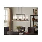 Na Vineyard Rectangular Chandelier Wood 0743167292146