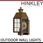2370as Nantucket Lighting Hinkley Light Wall Lights 1 Brass Aged Outdoor