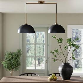 Nathan James 842196012128 Percy Modern 2-light Pendant Island Light Fixture Hanging