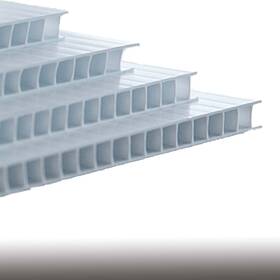 Nsr-2436apw Neoplex 1 Pc 24 Inch X 36 White Corrugated Plastic Replacement Panel For Sidewal