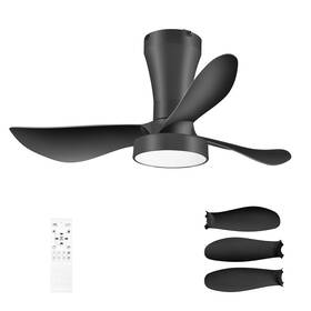 9524-1 Nestleap Ceiling Fans With Lights 32 Inch Low Profile Fan Includes Remote