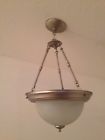 Lf-187988-401 Nickel 13 - Chandelier " Alabaster Glass-brushed 9 2-light