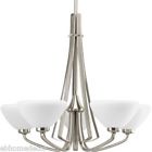 P4642-09d1 Nickel Chandelier 5 Progress 525473 Light Brush
