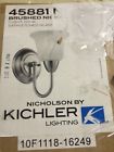 45881 Nickel Etched Glass Kichler Satin Brushed Nicholson Lighting