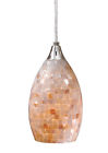 Pd53206sn Nickel Milano Glass Satin Vaxcel Pendant Shell Mosaic Mini