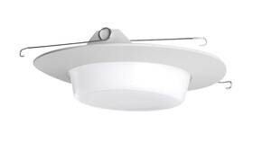17579 Nicor 767706057973 6 Inch White Plastic Shower Lexan Drop Opal Lens Recessed Trim Inches
