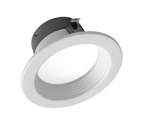 Dlr46071203kwhbf Nicor 767706187120 Lighting Recessed Downlight 4 Inch White Baffle