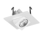 Nicor Lighting 2 Inch Square Eyeball Led Downlight In White 4000k
