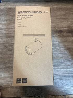 Th202 Nil Nuvo - 1-light R30 Track Lighting Head Straight Cylinder