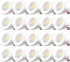 Tp120-rt6-5cct-amz Ningbo Anxiang Intelligent Technology Co. Ltd. 5/6 Inch 5cct Led Recessed Lighting 20 Pack Dimmable Ic And Damp Rated 12.5w 10