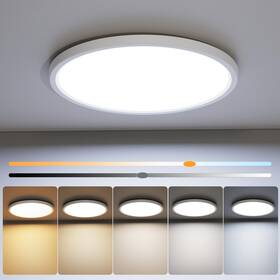 16133lgtf Niorsun 12 Inch Flush Mount Led Ceiling Light Fixture Dimmable 3000k-6500k Adjustabl