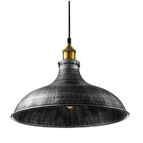 427709 Niuyao 14 Inch Wide Rustic Industrail Big Barn Pendant Light Lamp Dome Shade Hanging Cei