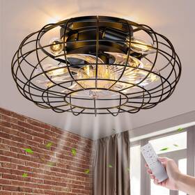 Ccfanwl001 Nooknova Ceiling Fan With Lights 16 Inch Caged Remote Control Smal