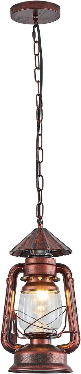 Yj8554 Noxarte Vintage Pendant Light Lantern Ceiling Fixture With Anti Copper