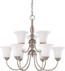 Nu 60-41903-led Nuvo Lighting Dupont Brushed Nickel Es Light Led Chandelier