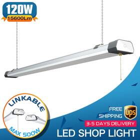Ng-sl11-120w4-508-gus Nuoguan 120w Led Shop Light Tube Bulb Linkable Warehouse Factory Ceiling Hanging Fixture