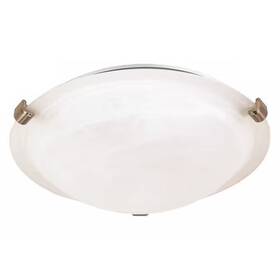 60-271 Nuvo 2-light 60w Incandescent Flush Fixture Brushed Nickel Finish