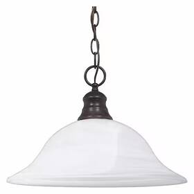 60-391 Nuvo 1-light 16 Inch Pendant - Alabaster Glass