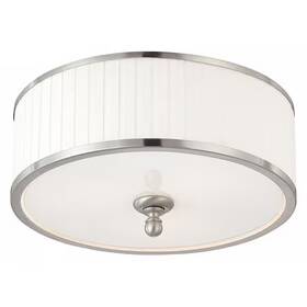 60-4741 Nuvo Candice 3-light 60w Incandescent Flush Fixture Brushed Nickel