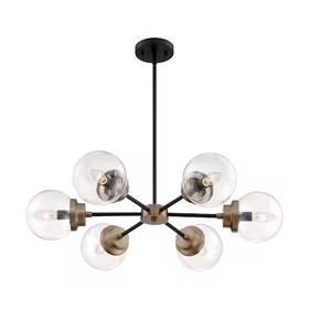 7126 Nuvo 60/7126 Fixture Chandelier 6-light Incandescent 60w 120v B10