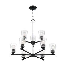 9-lght Nuvo 60/7289 Fixture Chandelier Incandescent 60w 120v A19 Medium