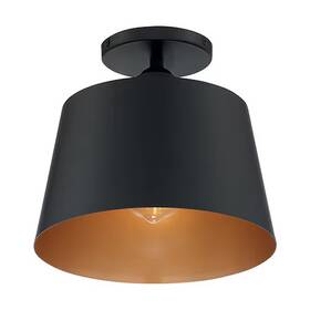 1-lght Nuvo 60/7332 Fixture Semi Flush Incandescent 100w 120v A19 Medium