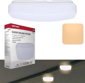 62-1854 Nuvo - 11 Inch Led Cloud Fixture Watt Cct Selectable 1 2 Or 6 Pack
