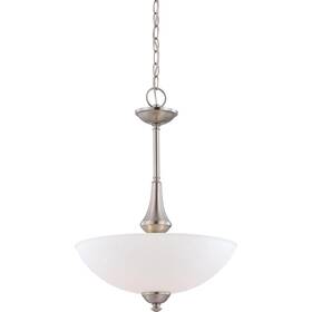Nuvo Lighting 045923650383 Ftpattonft 3-light Brushed Nickel Pendant