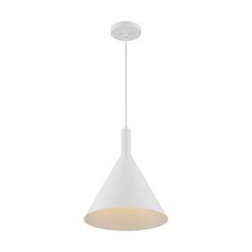 Nuvo Lighting 045923672859 Lightcap 1-light Large Pendant Fixture - Matte White Finish