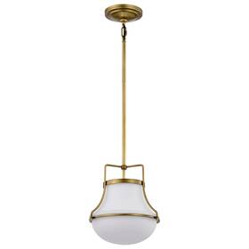 Nuvo Lighting 045923678622 Valdora 1 Light Pendant - 10 Inches Natural Brass Finish