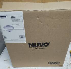 5041 Nuvo Lighting 60/5041 Patton Flush Mount Brushed Nickel Open Box New