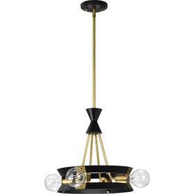 7864 Nuvo Lighting 60/7864 Marsden Chandelier Matte Black