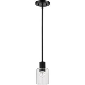 8064 Nuvo Lighting 60/8064 Clarksville 4 Inch Matte Black Pendant Ceiling Light