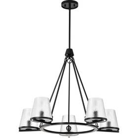 Nuvo Lighting 60/8258 Valentine 30 Inch Black Chandelier Ceiling Light