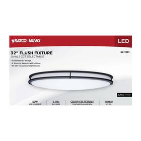 Nuvo Lighting 62/1981 62-1981 - Glamour Led Black 32 Inch Flush Mount Light Color Changing