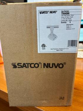 Th496 Nuvo Lighting Led 12w Piston Track Head White 24 Beam Angle -