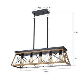 Oaks Aura 768582352008 Farmhouse Chandeliers For Dining Room Rustic