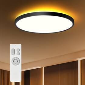 Osk460-40w-t-bkj1 Ocioc 18inch Ceiling Light With Remote Control 40w Led Flush Mount Fixture