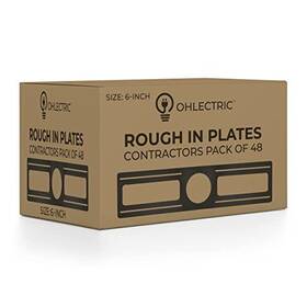 Ohlectric 655471131359 48 Pack New Construction Rough-in Plate For Led Downlight Slim