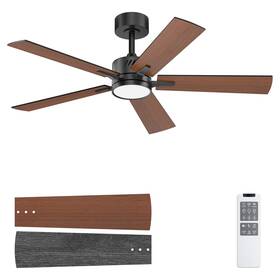 097d Ohniyou 48ftft Ceiling Fans With Lights And Remote 6 Speeds 3 Colors Dimmab