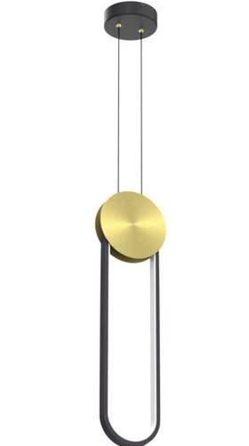 Oiyio 757173497228 Modern Gold And Black Pendant Light