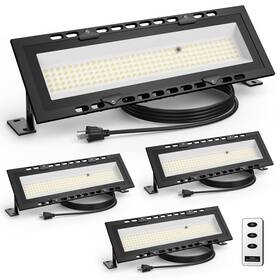 Hc-txd120a Ollcuz 120w Led Shop Lights With Remote Control 18000lm 6000k Aluminum Garage Light