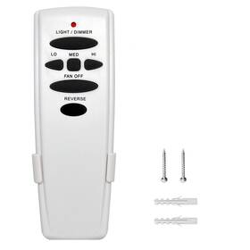 Onisamt 824918494108 Hampton Bay Ceiling Fan Remote Control - 3-speed Light Dimmer Reverse Butto
